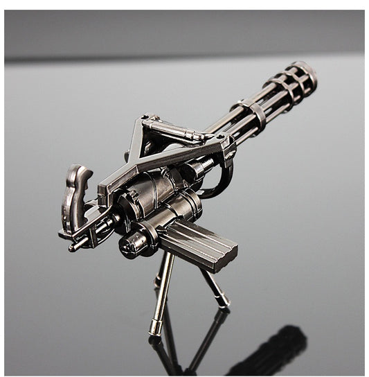 PUBG Mini Gun Model Fidget Toy Keychain Gatlin/Mini Black
