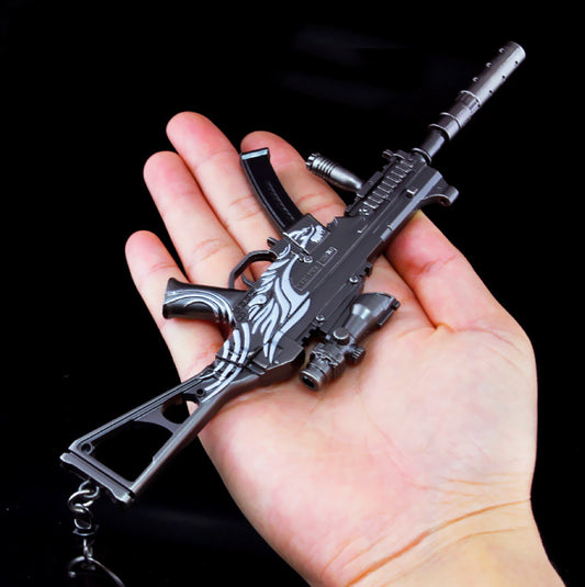 PUBG Mini Gun Model Fidget Toy Keychain UMP-45 Black