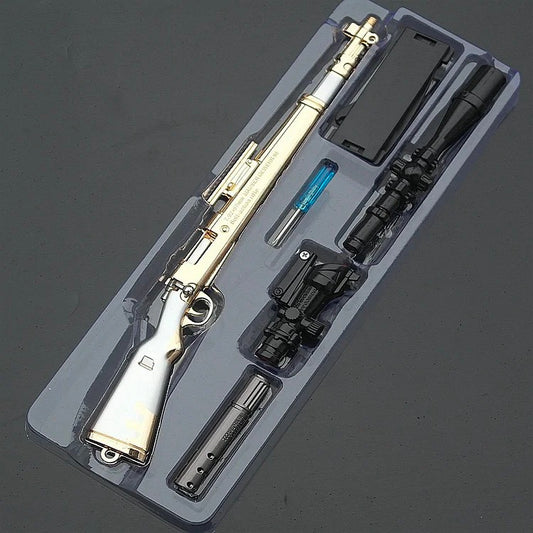PUBG Mini Gun Model Keychain Kar98 Golden