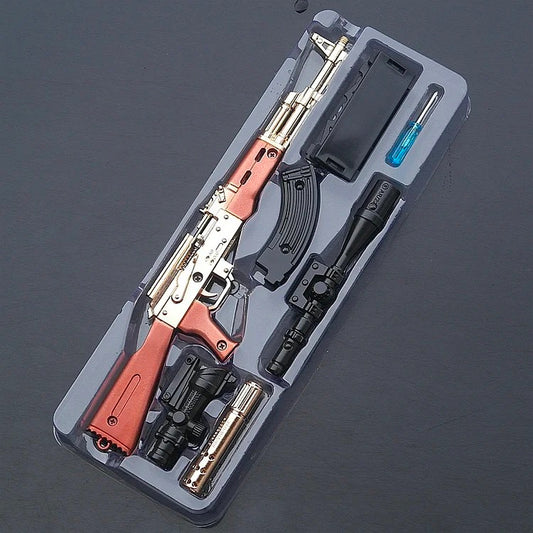 PUBG Mini Gun Model Keychain AK47/AKM 1:3 27cm Golden