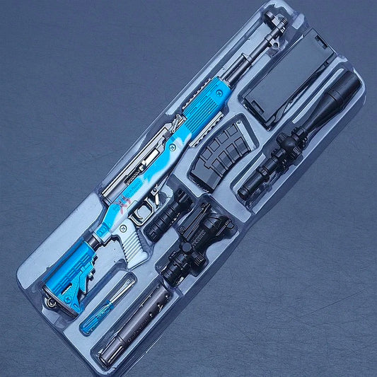 PUBG Mini Gun Model Keychain SKS Blue