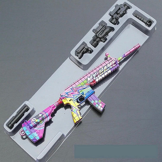 PUBG Mini Gun Model Keychain M416/HK416 Cartoon