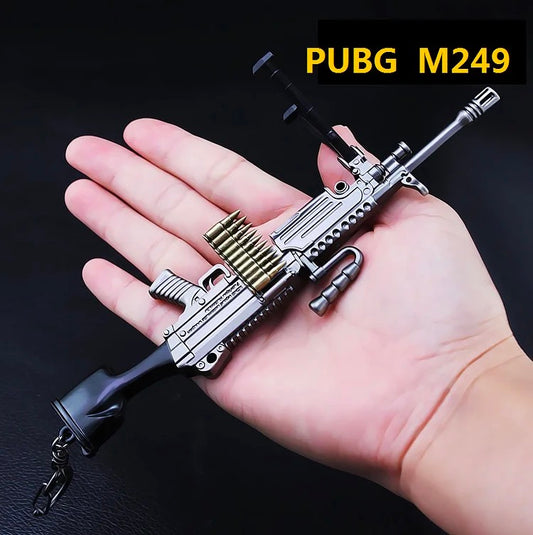 PUBG Mini Gun Model Keychain M249