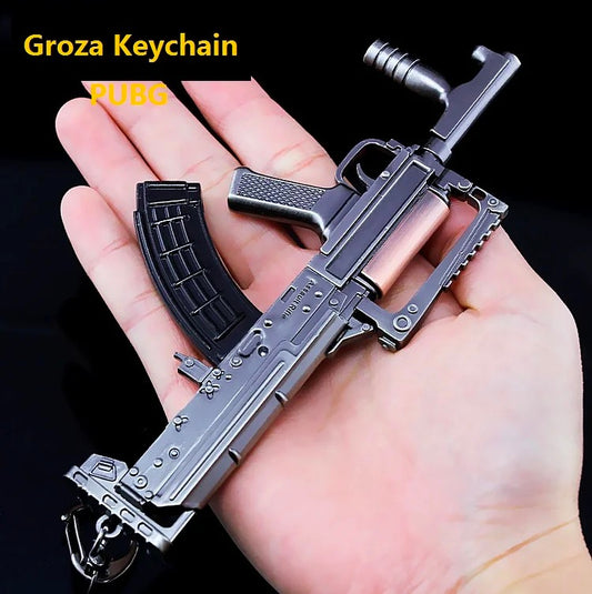 PUBG Mini Gun Model Keychain Groza